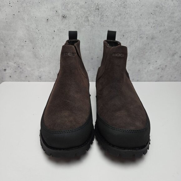 Bogs Casper Mid Coffee Leather Boots Men's Size 8.5 Waterproof w/ Box - Picture 3 of 11